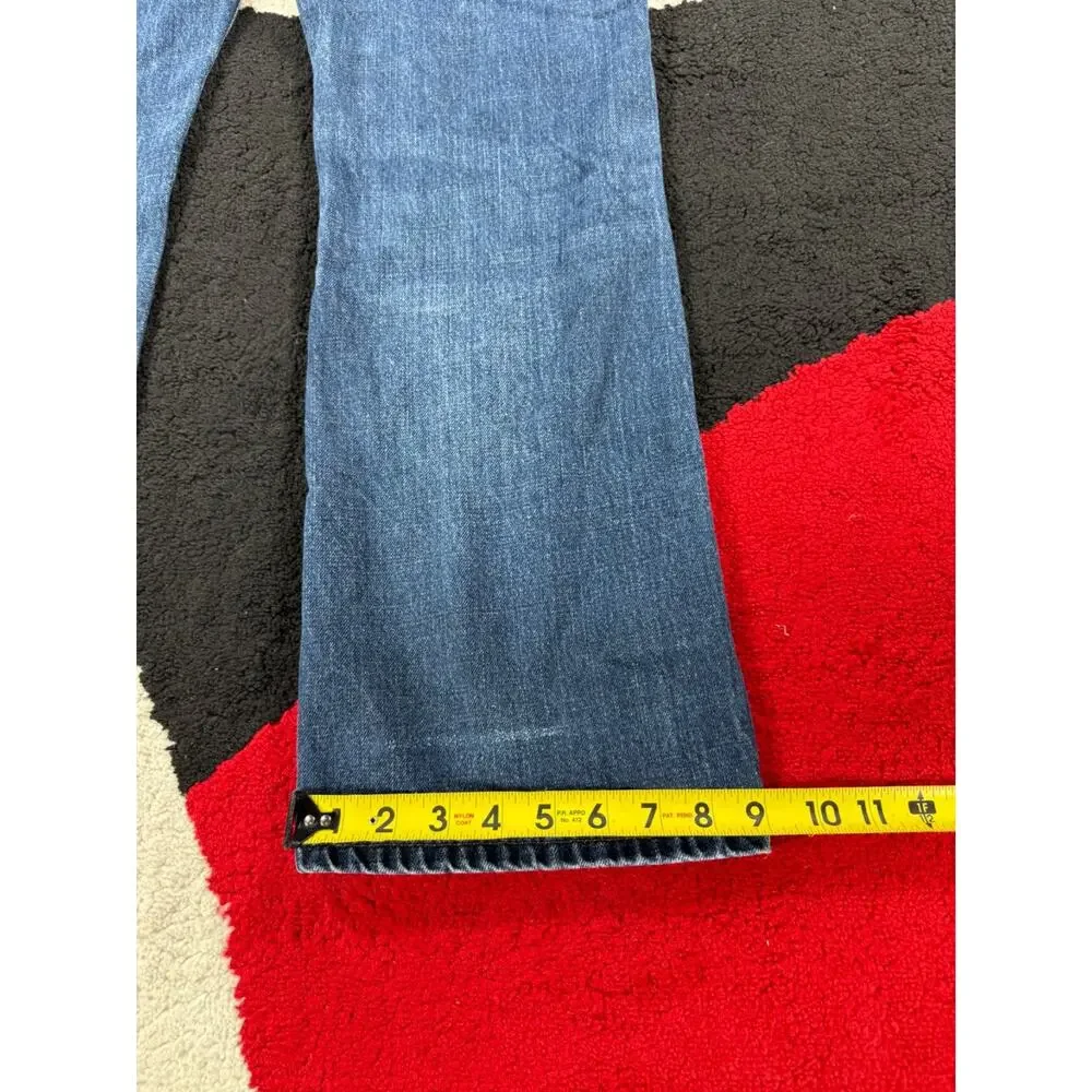 Levi 527 Jeans Mens 34x30 Blue Denim Low Bootcut Cotton Pockets Dark Wash